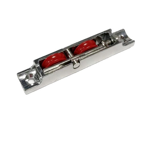 Adjustable Double-Bearing Nylon Roller for Aluminium Sliding Doors and Windows, 16mm Zinc Alloy