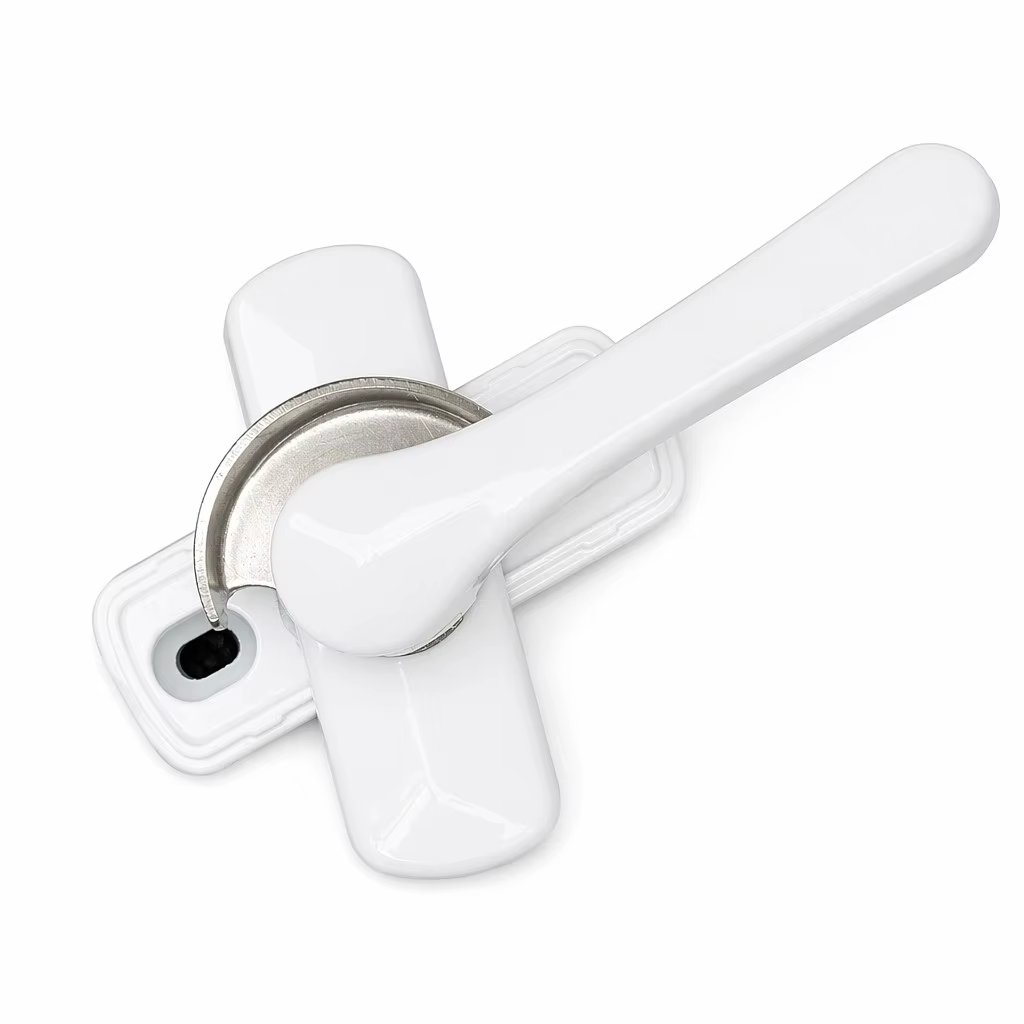 Modern Aluminum Alloy Double-Opening Crescent Lock for Sliding Windows and Doors