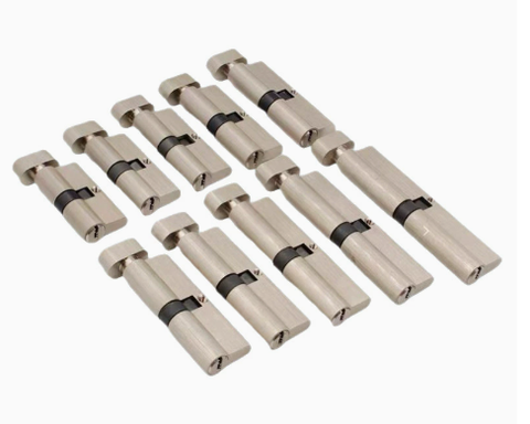 BK Profile Bathroom Door Lock Cylinder, Keyless Thumb-Turn Privacy Cylinder